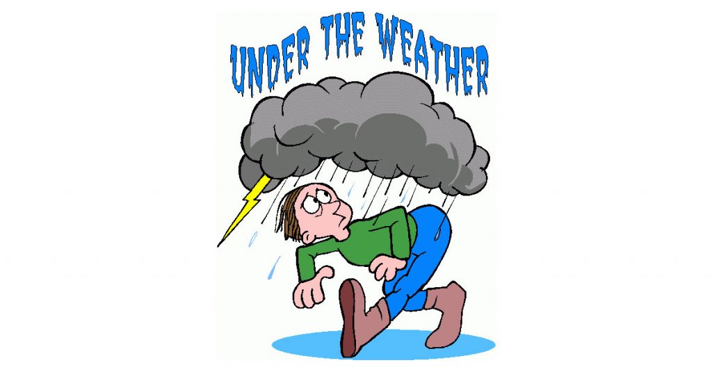 Idioms: Under the Weather.